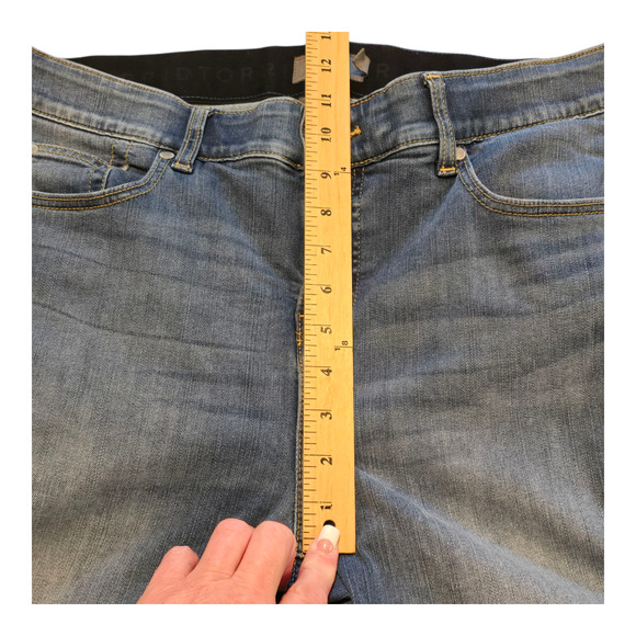 Torrid Bombshell Skinny Jeans Womens Size 16R Blue High Rise Med Wash Casual - Picture 12 of 13